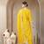 mustard chanderi silk straight kurta trouser dupatta set