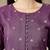 purple chanderi silk floral straight kurta trouser dupatta set