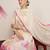 cream and pink chanderi silk embroidery straight kurta trouser dupatta se