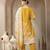 mul chanderi yellow kurta dupatta pant set