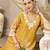 mul chanderi yellow kurta dupatta pant set