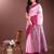 pink lichi art silk with woven zari work saree with blouse