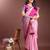 pink lichi art silk with woven zari work saree with blouse