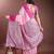 pink lichi art silk with woven zari work saree with blouse