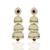 Designer White Pearl Jhumka/Earrings Set with Beautiful Red Ruby Stone for Indian Bridal Women Jhumka set