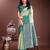 light green lichi art silk with woven zari work saree with blouse