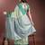 light green lichi art silk with woven zari work saree with blouse