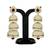 Designer White Pearl Jhumka/Earrings Set with Beautiful Red Ruby Stone for Indian Bridal Women Jhumka set