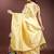 yellow linen cotton with printed and zari weaving saree with blouse