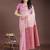 pink linen cotton with jacquard work and zari weaving saree with blouse