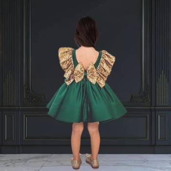 Couture party wear dress for baby girl 2