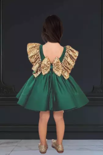 Couture party wear dress for baby girl