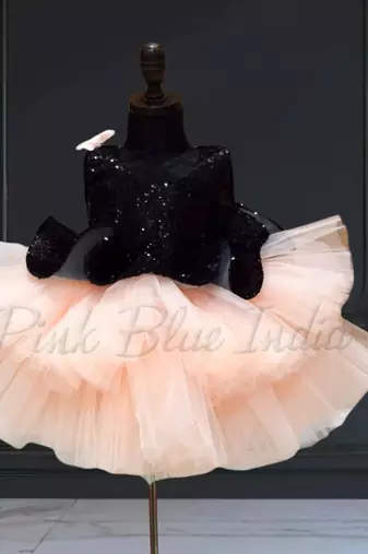 Peplum party wear frock for baby girl