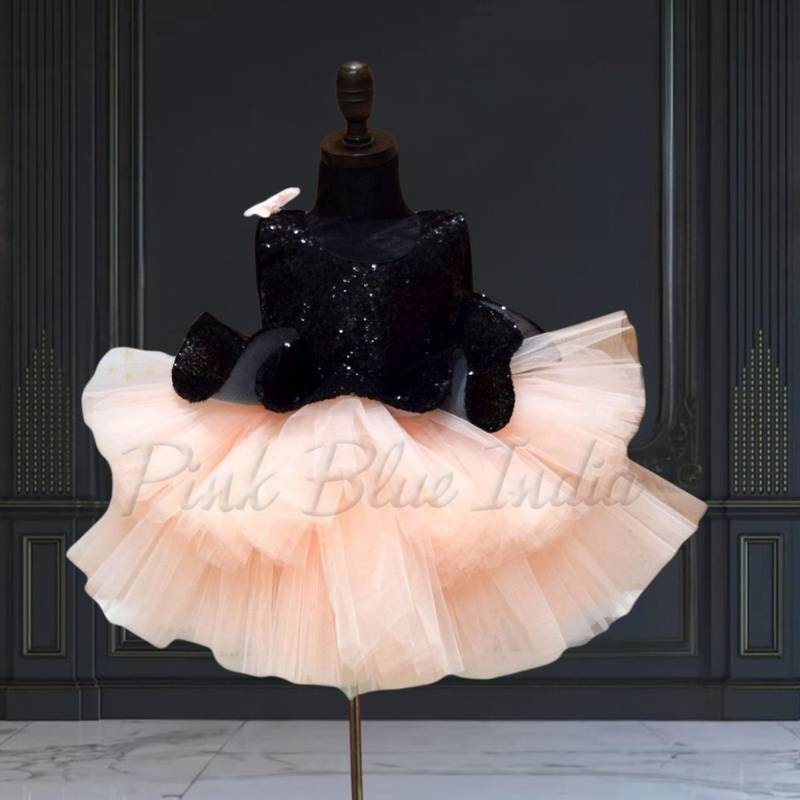 Peplum party wear frock for baby girl