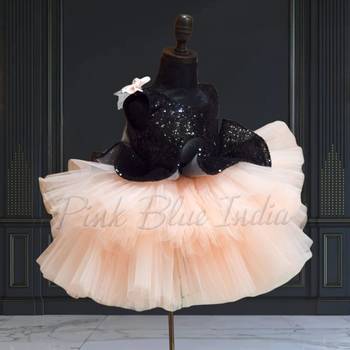 Peplum party wear frock for baby girl 3