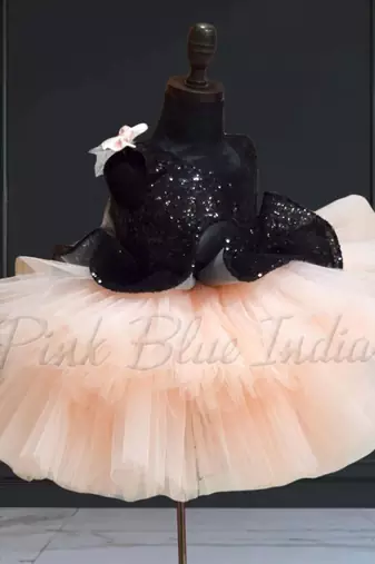 Peplum party wear frock for baby girl