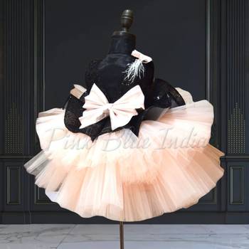 Peplum party wear frock for baby girl 5
