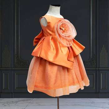 Flower birthday dress & outfit for girl 4