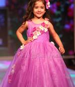 Party wear dress for birthday girl – girls long tail dress