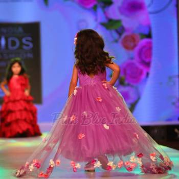 Party wear dress for birthday girl – girls long tail dress 5