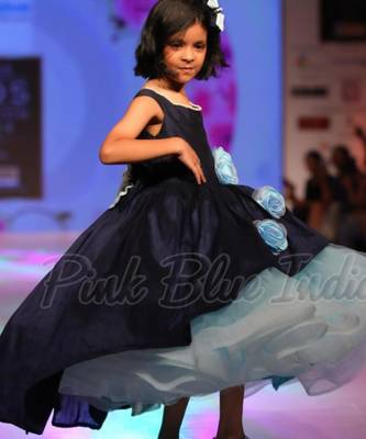 Blue dresses for baby girl birthday party 3
