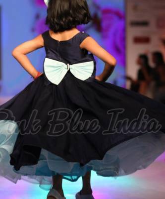 Blue dresses for baby girl birthday party 4