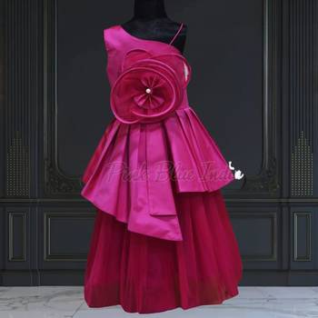 Baby girl pink pleated dress online 1