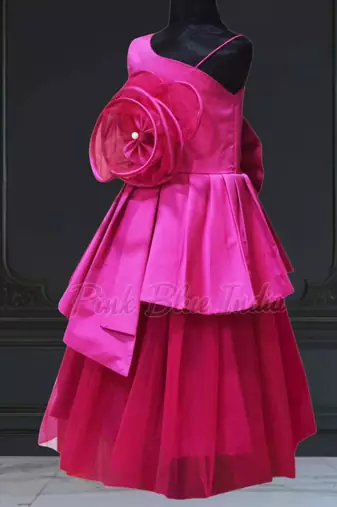 Baby girl pink pleated dress online