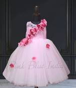 Stylish back with big bow party dress