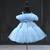 Powder blue little girls princess dress for party