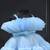Powder blue little girls princess dress for party