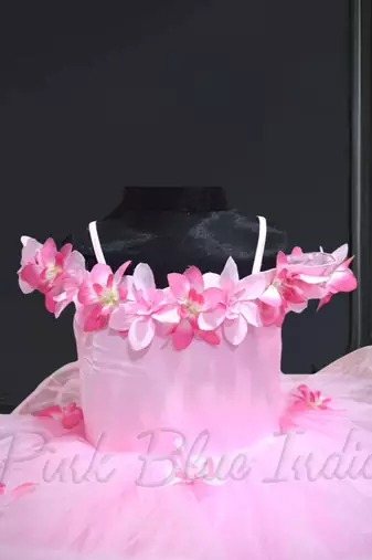 Pink girls off shoulder dress online
