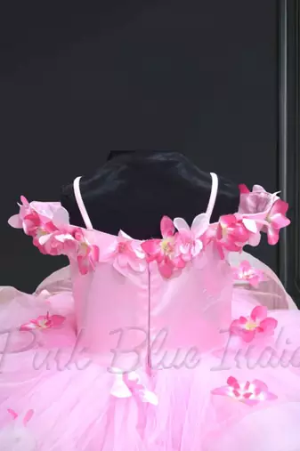 Pink girls off shoulder dress online