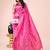 pink banrasi art silk with jacquard work and zari weaving saree with blouse