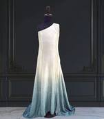 Silver fish cut party gown