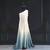 Silver fish cut party gown