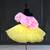 Girl’s yellow & pink knee length frock dress