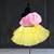 Girl’s yellow & pink knee length frock dress