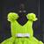 Designer green knee length girls party dress