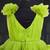 Designer green knee length girls party dress