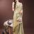 mint green organza with thread work and zari weaving saree with blouse