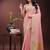 light pink organza with thread work and zari weaving saree with blouse
