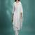 White Cotton straight Kurta set