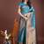 sea green banrasi art silk with jacquard work and zari weaving saree with blouse