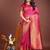 magenta banrasi art silk with jacquard work and zari weaving saree with blouse