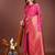 magenta banrasi art silk with jacquard work and zari weaving saree with blouse