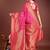 magenta banrasi art silk with jacquard work and zari weaving saree with blouse