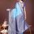 sky blue lichi art silk with woven zari work saree with blouse