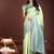 light green lichi art silk with woven zari work saree with blouse