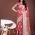pink linen cotton with jacquard work and zari weaving saree with blouse